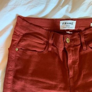 Red FRAME Denim Jeans